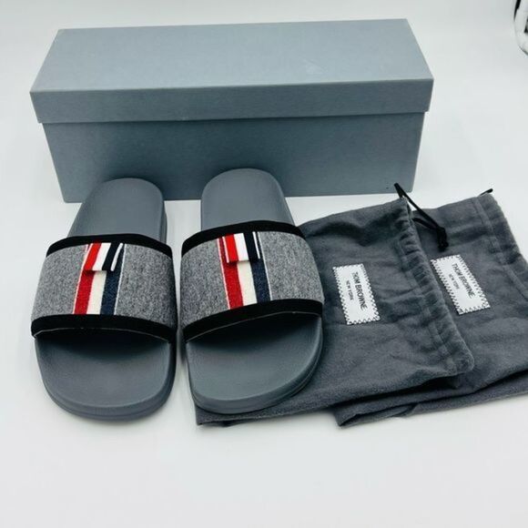 Thom Browne Logo Slide Sandal Men’s sz 7 (40 EU)  Authentic Designer Luxury - Picture 3 of 4